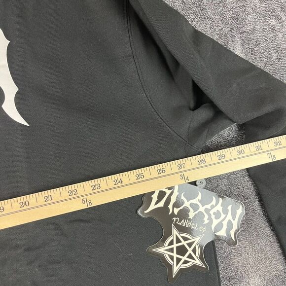 Dixxon Flannel Co Pentagram Spellout Crewneck Sweatshirt Fleece Black 3XL NWT - Picture 7 of 12